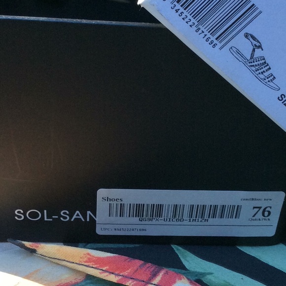 Solsana Union SS gladiator lace up sandals Black 6 - Picture 5 of 6